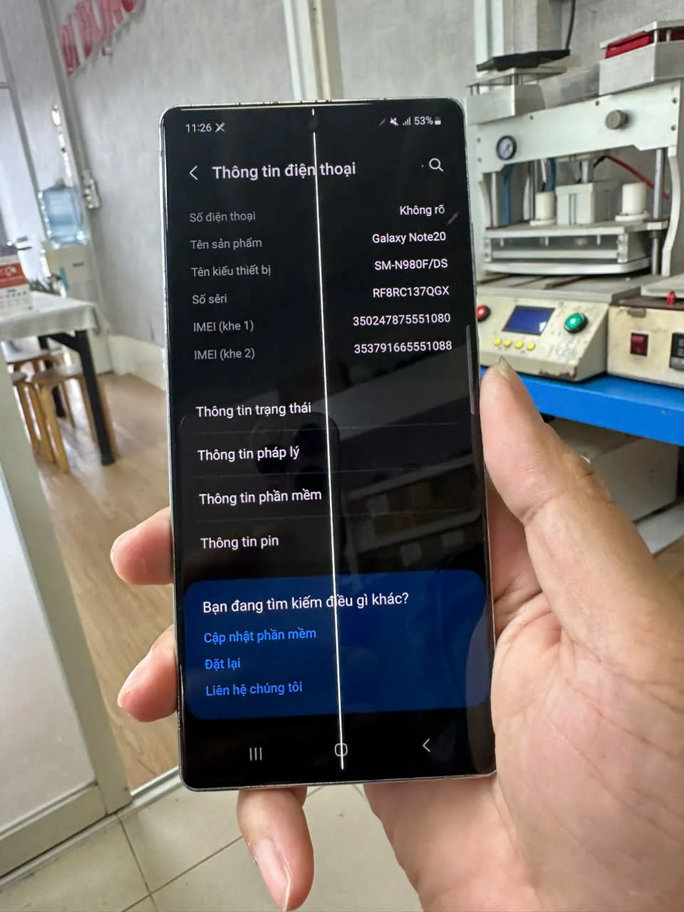 Fix sọc màn hình samsung – ảnh 3