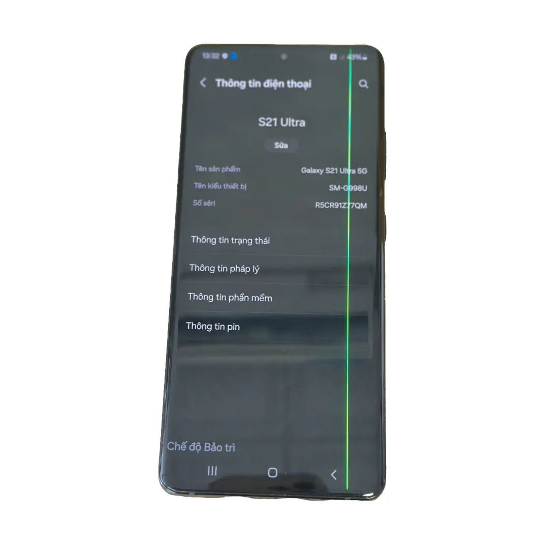 Sửa lỗi Sọc màn hình Samsung Galaxy S21 Ultra
